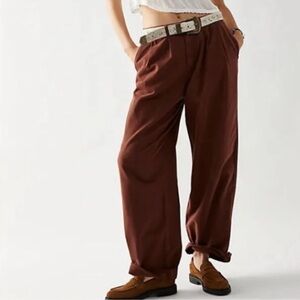 Elegant Brown Women's Pants